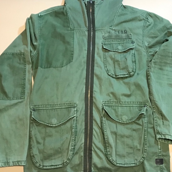Military green hoodie jacket Raw G star - Picture 6 of 7